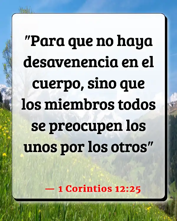 Versículos De La Biblia Partes del cuerpo (1 Corintios 12:25)