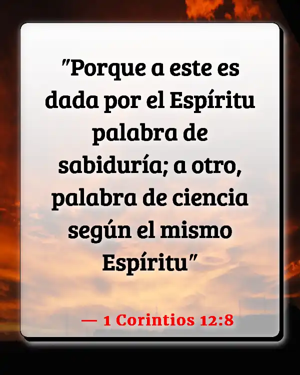 Versículos De La Biblia   	Palabra de conocimiento  (1 Corintios 12:8)