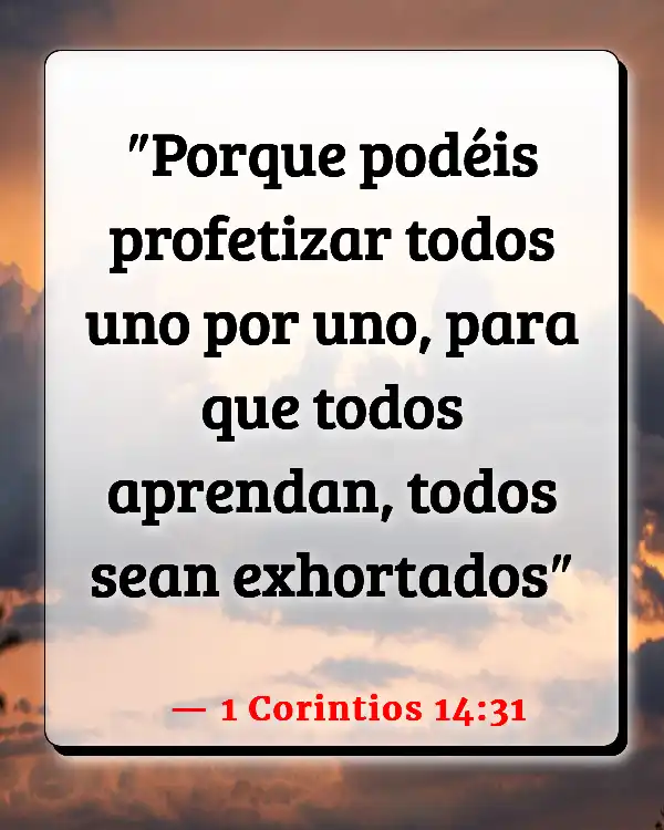 Versículos De La Biblia   	Orando en lenguas  (1 Corintios 14:31)