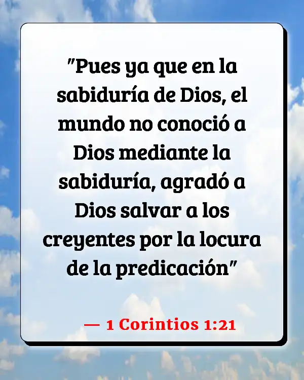 Versículos De La Biblia Creer en Cristo (1 Corintios 1:21)