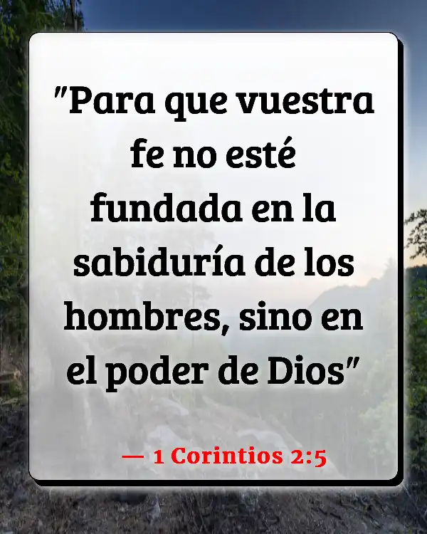 Versículos De La Biblia Paz, amor y fe. (1 Corintios 2:5)