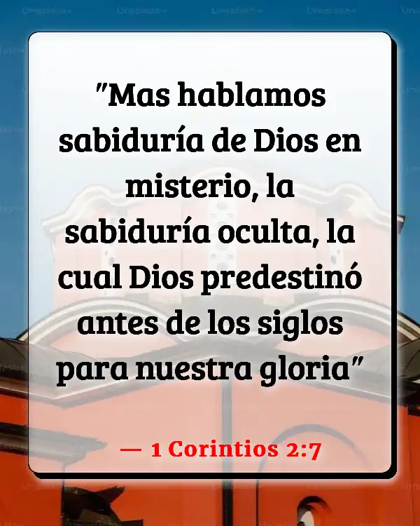 Versículos De La Biblia   	Filosofía  (1 Corintios 2:7)