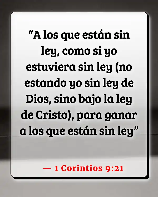 Versículos De La Biblia Cargas (1 Corintios 9:21)