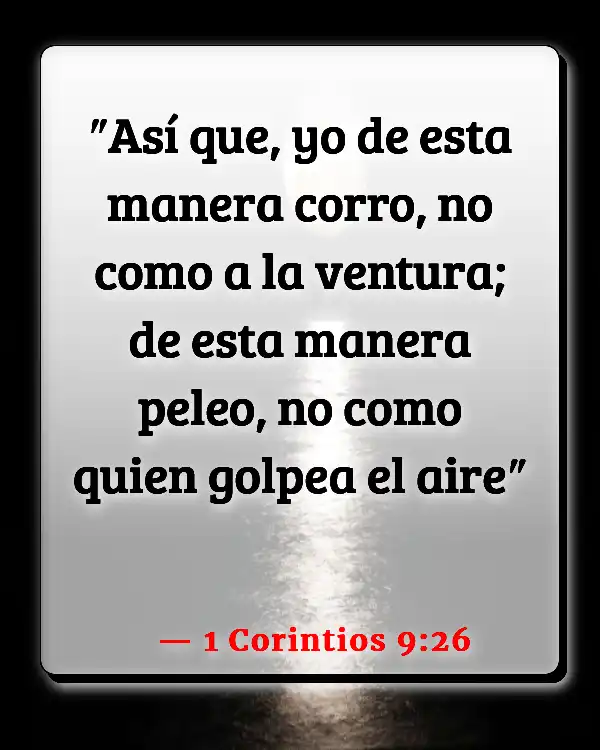 Versículos De La Biblia   	Físico  (1 Corintios 9:26)