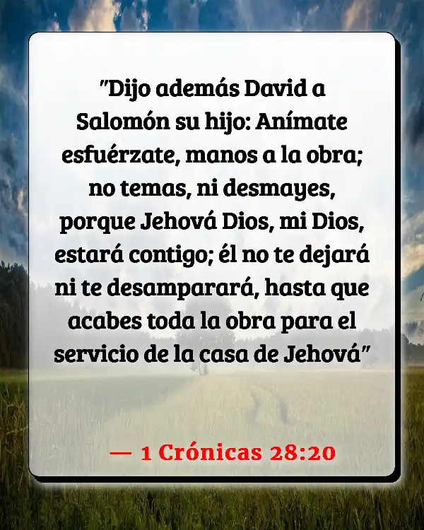 Versículos De La Biblia Paranoia (1 Crónicas 28:20)