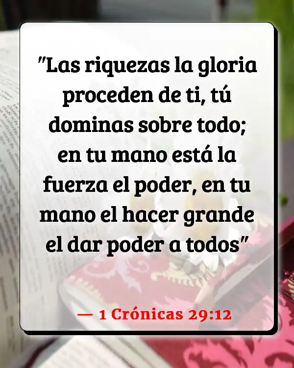 Versículos De La Biblia Exaltación (1 Crónicas 29:12)