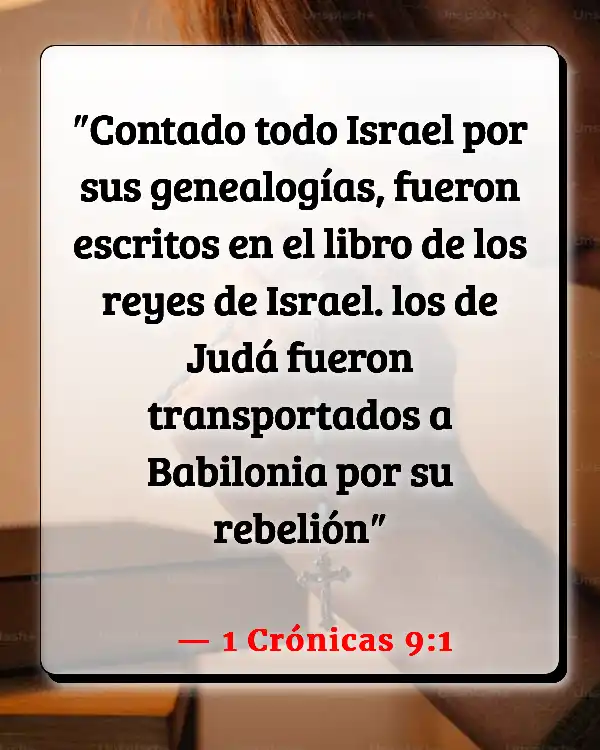 Versículos De La Biblia   	Babilonia  (1 Crónicas 9:1)