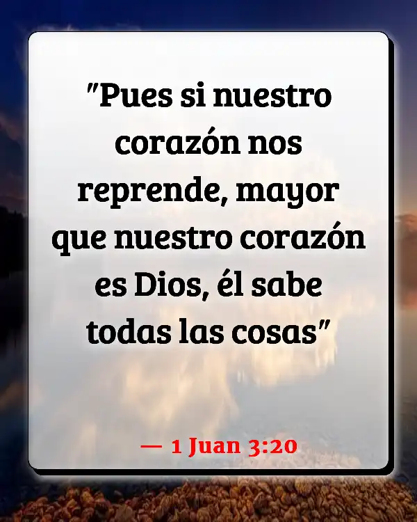 Versículos De La Biblia   	Condenación  (1 Juan 3:20)