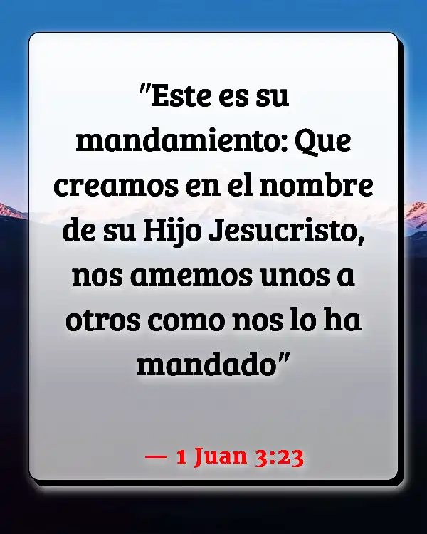 Versículos De La Biblia Campo de batalla de la mente (1 Juan 3:23)