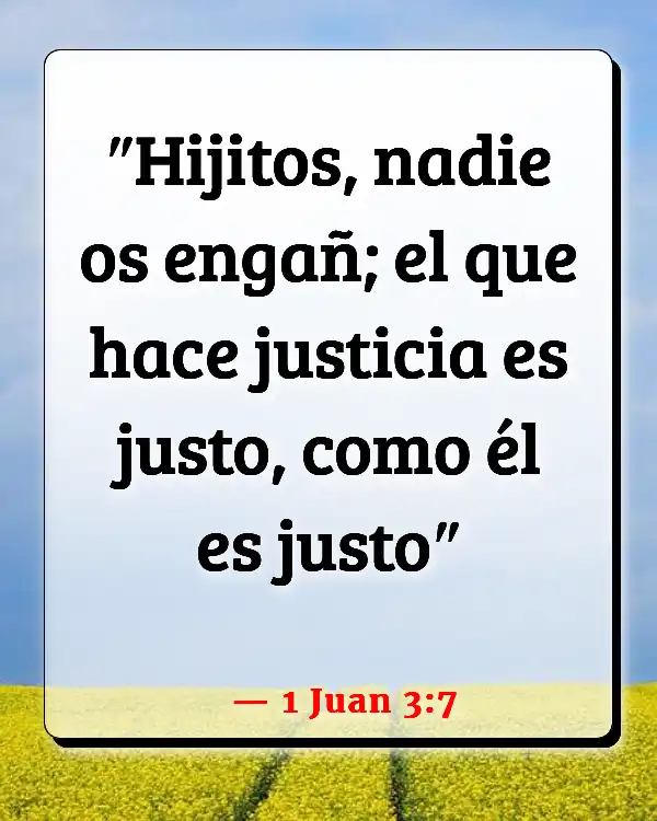 Versículos De La Biblia Acción (1 Juan 3:7)