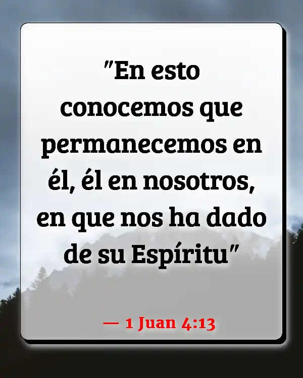 Versículos De La Biblia   	Garantía  (1 Juan 4:13)