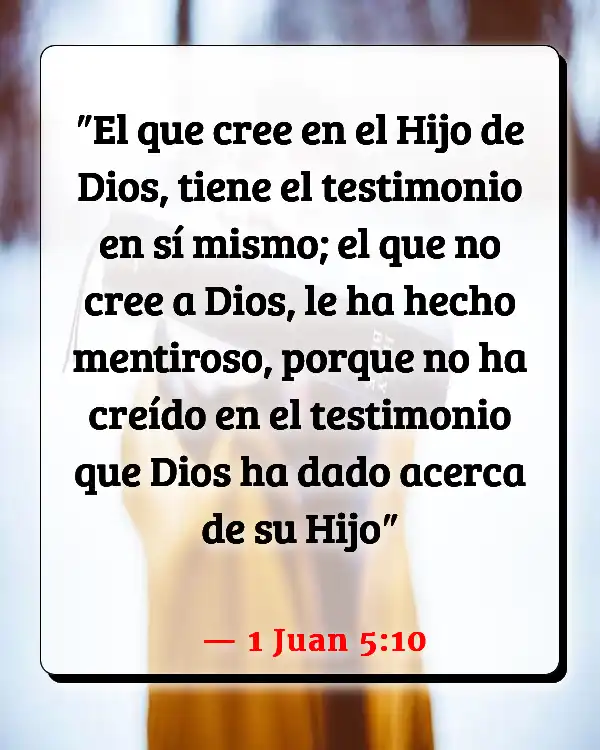 Versículos De La Biblia   	Garantía  (1 Juan 5:10)