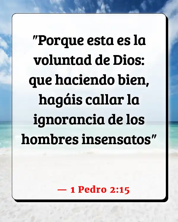 Versículos De La Biblia Personas que son alborotadoras (1 Pedro 2:15)