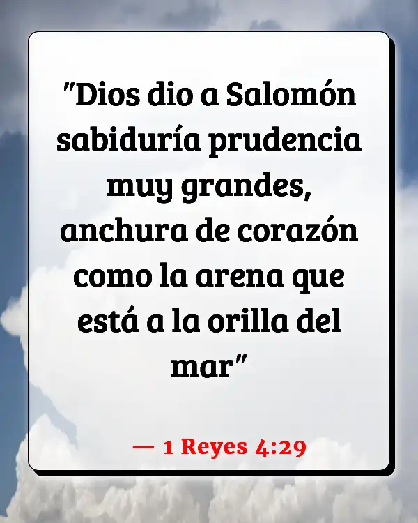 Versículos De La Biblia Rey Salomón (1 Reyes 4:29)