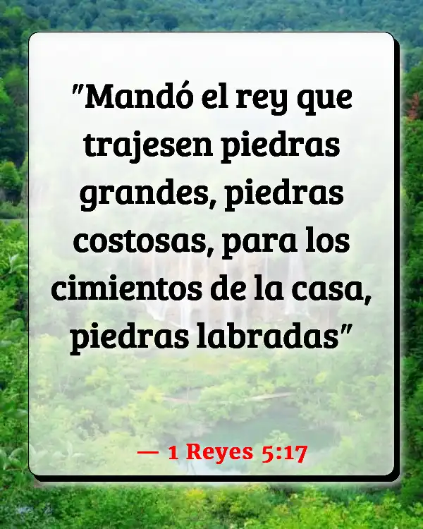 Versículos De La Biblia   	Piedras  (1 Reyes 5:17)
