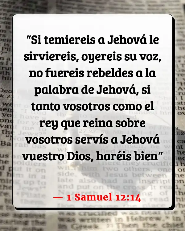 Versículos De La Biblia Reverencia (1 Samuel 12:14)
