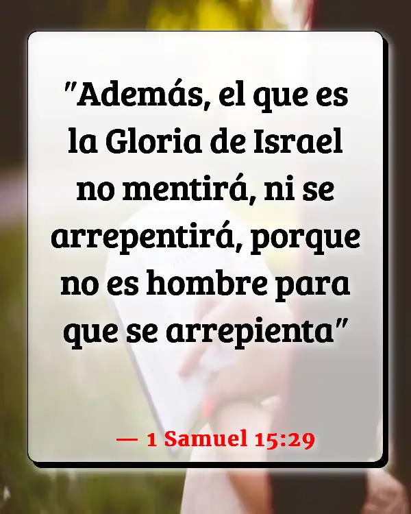 Versículos De La Biblia Inmutabilidad de Dios (1 Samuel 15:29)