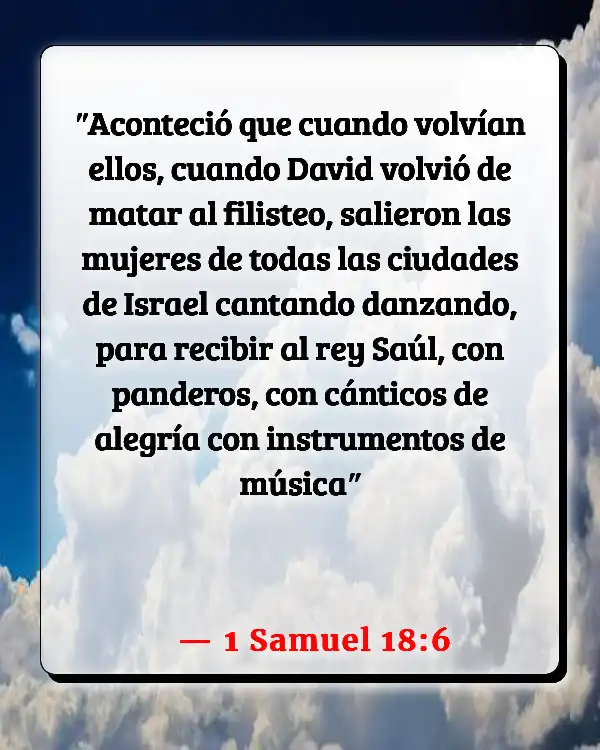 Versículos De La Biblia Cuadro (1 Samuel 18:6)
