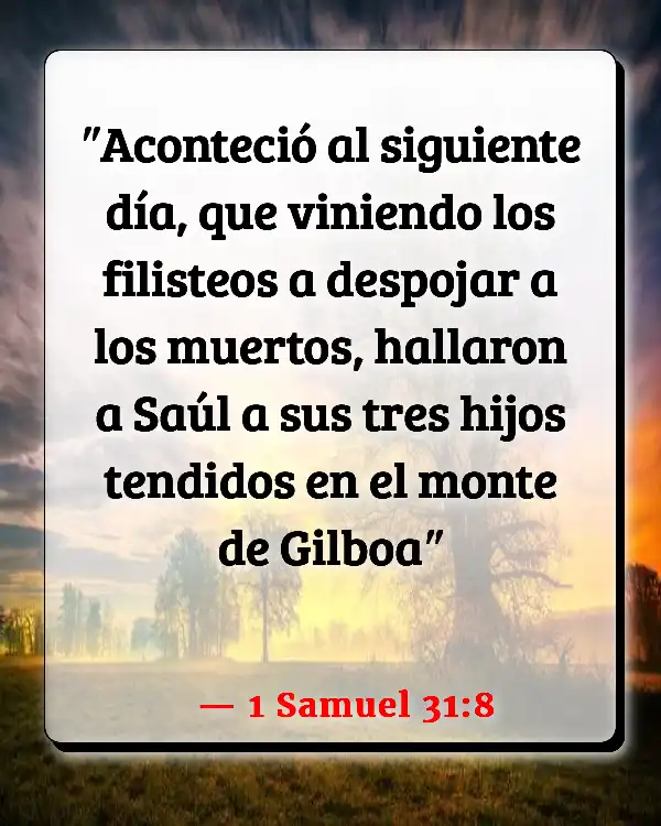 Versículos De La Biblia Armagedón (1 Samuel 31:8)