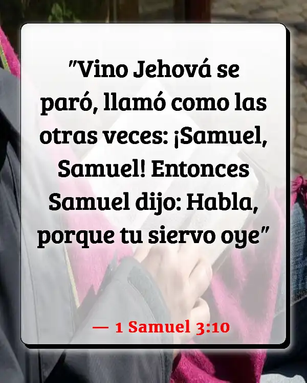 Versículos De La Biblia   	Disponibilidad  (1 Samuel 3:10)
