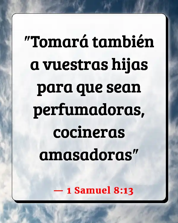 Versículos De La Biblia   	Perfume  (1 Samuel 8:13)