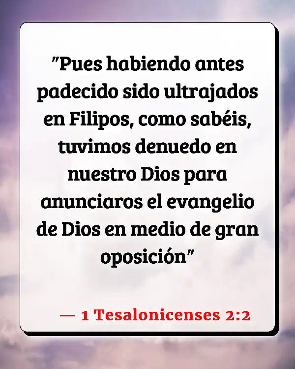Versículos De La Biblia Pablo (1 Tesalonicenses 2:2)