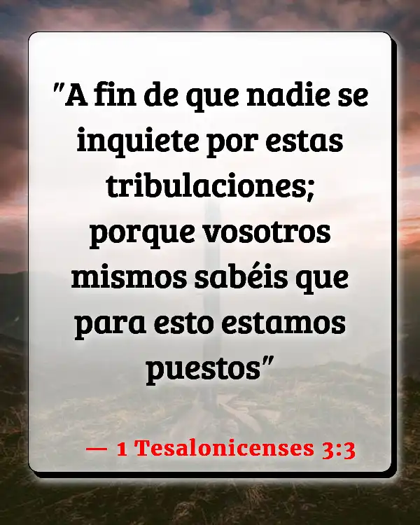 Versículos De La Biblia   	Amor verdadero  (1 Tesalonicenses 3:3)
