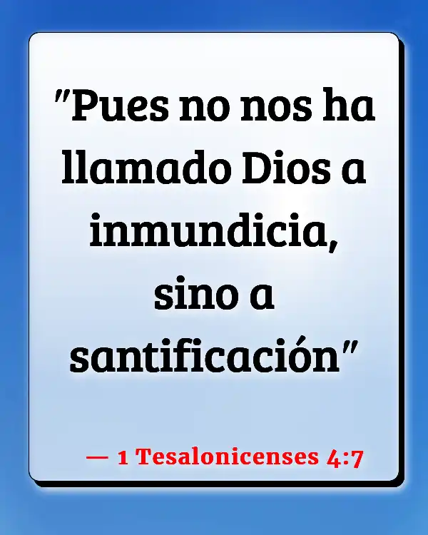 Versículos De La Biblia Limpieza cristiana (1 Tesalonicenses 4:7)