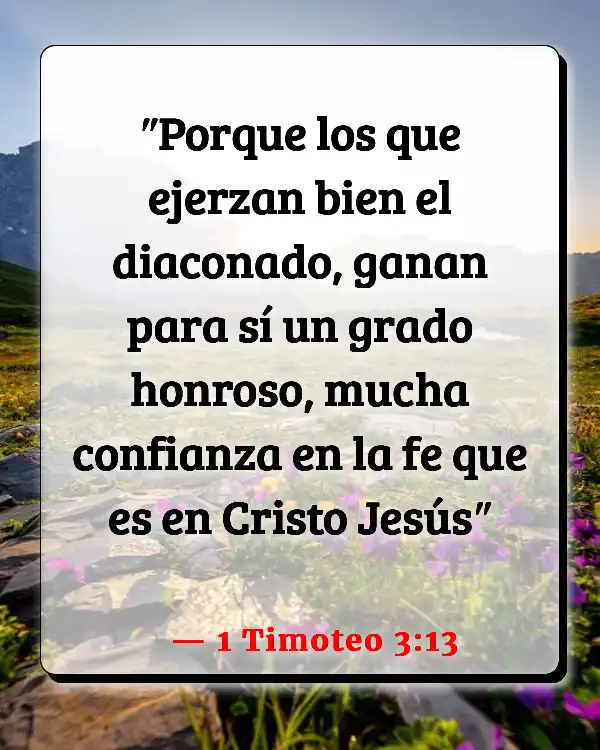 Versículos De La Biblia Pastoras (1 Timoteo 3:13)