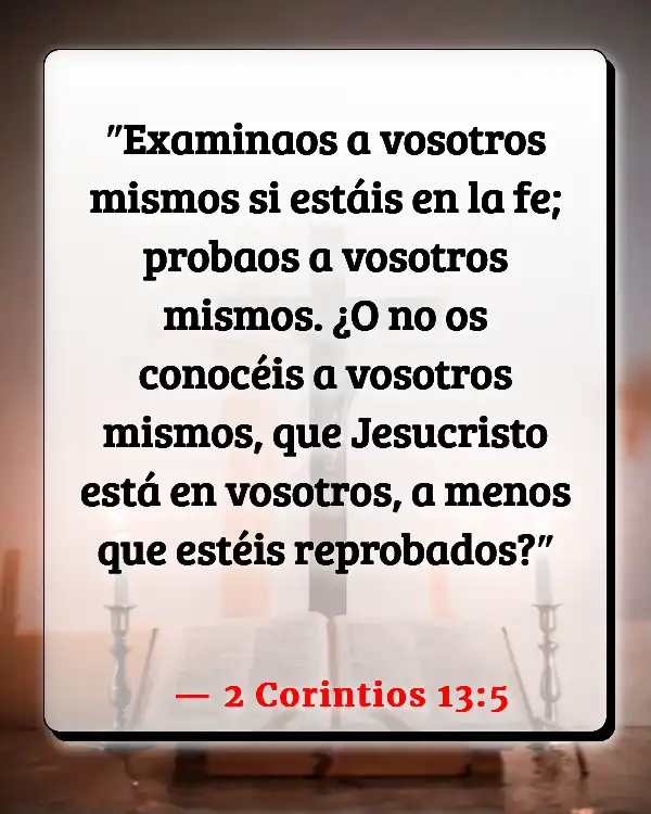 Versículos De La Biblia   	Garantía  (2 Corintios 13:5)