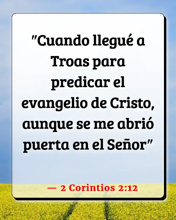Versículos De La Biblia   	Clausura  (2 Corintios 2:12)