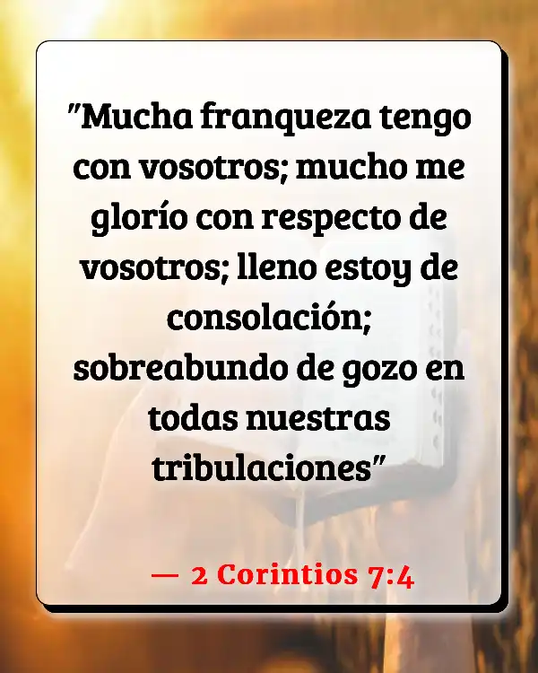 Versículos De La Biblia Estar orgulloso (2 Corintios 7:4)