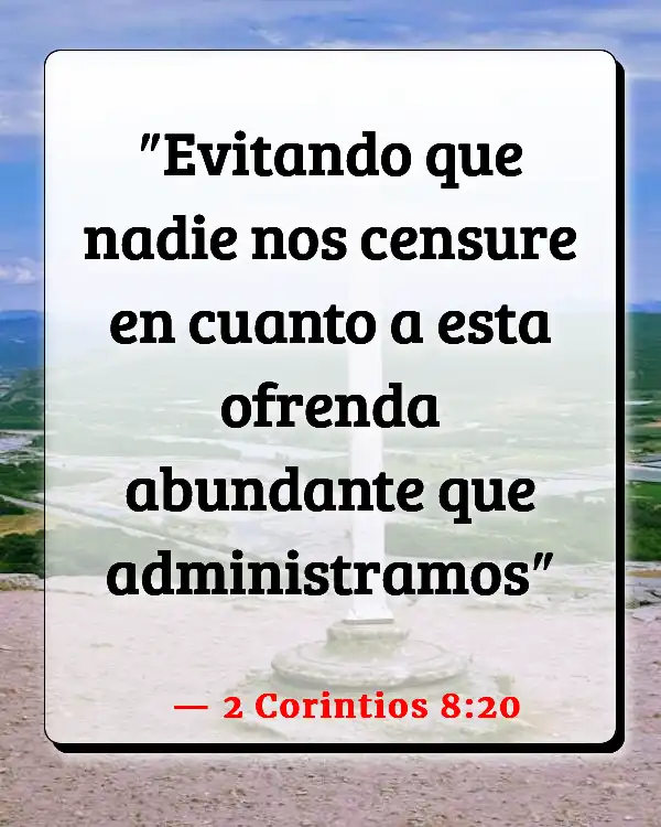 Versículos De La Biblia Contabilidad (2 Corintios 8:20)
