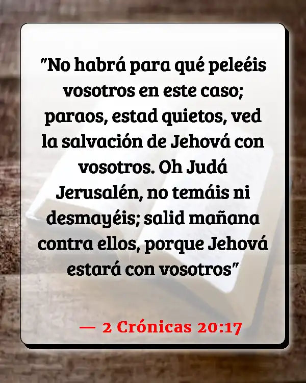 Versículos De La Biblia Quietud (2 Crónicas 20:17)