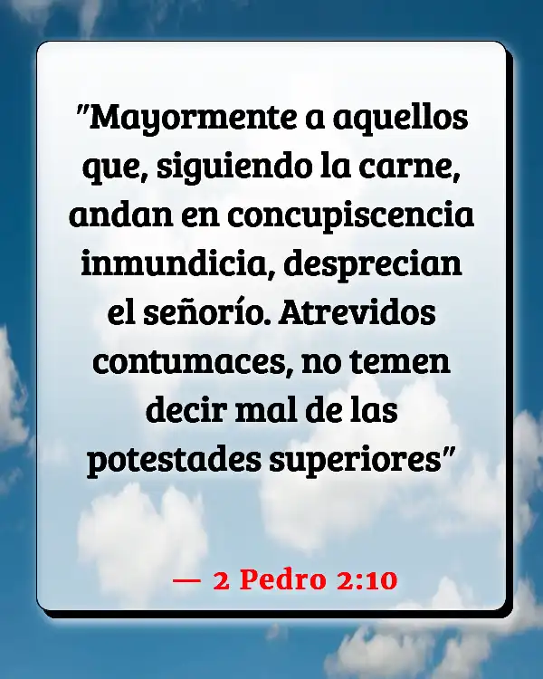 Versículos De La Biblia   	Adulterio  (2 Pedro 2:10)