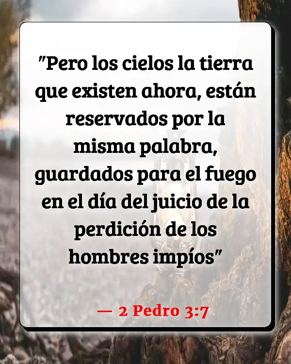 Versículos De La Biblia   	Perdición  (2 Pedro 3:7)