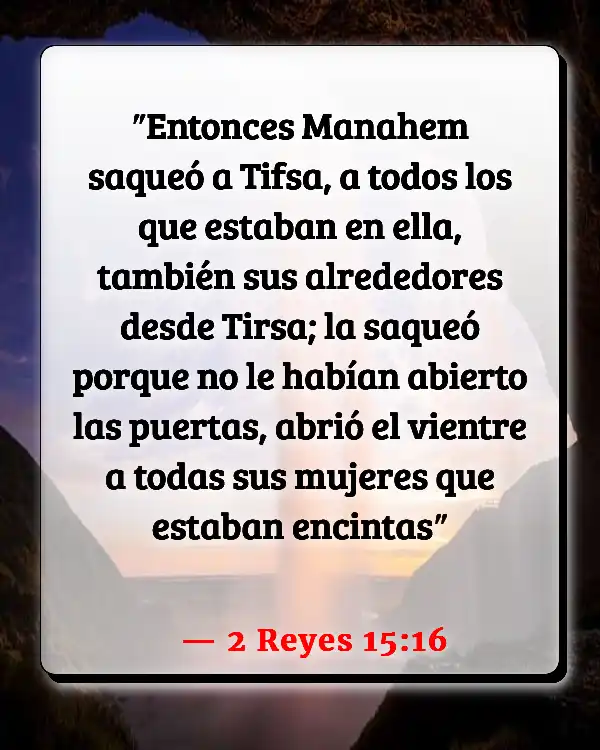 Versículos De La Biblia Aborto (2 Reyes 15:16)