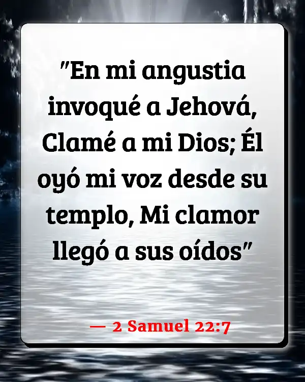 Versículos De La Biblia   	Cuando estás en tu punto más bajo  (2 Samuel 22:7)