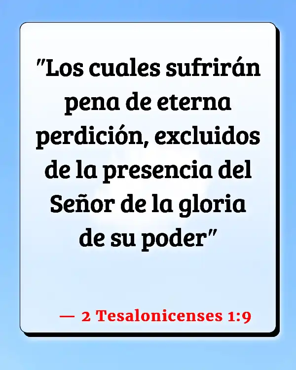 Versículos De La Biblia Matar (2 Tesalonicenses 1:9)