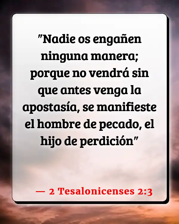 Versículos De La Biblia Lectura de mano (2 Tesalonicenses 2:3)