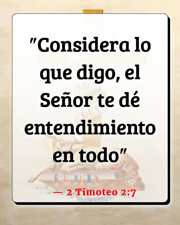 Versículos De La Biblia Meditando (2 Timoteo 2:7)
