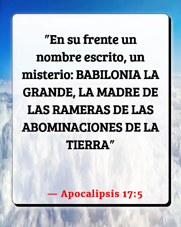 Versículos De La Biblia La conspiración de los Illuminati (Apocalipsis 17:5)