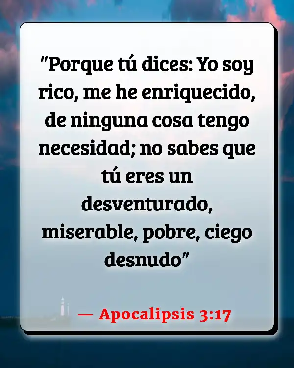 Versículos De La Biblia Pagar un préstamo (Apocalipsis 3:17)
