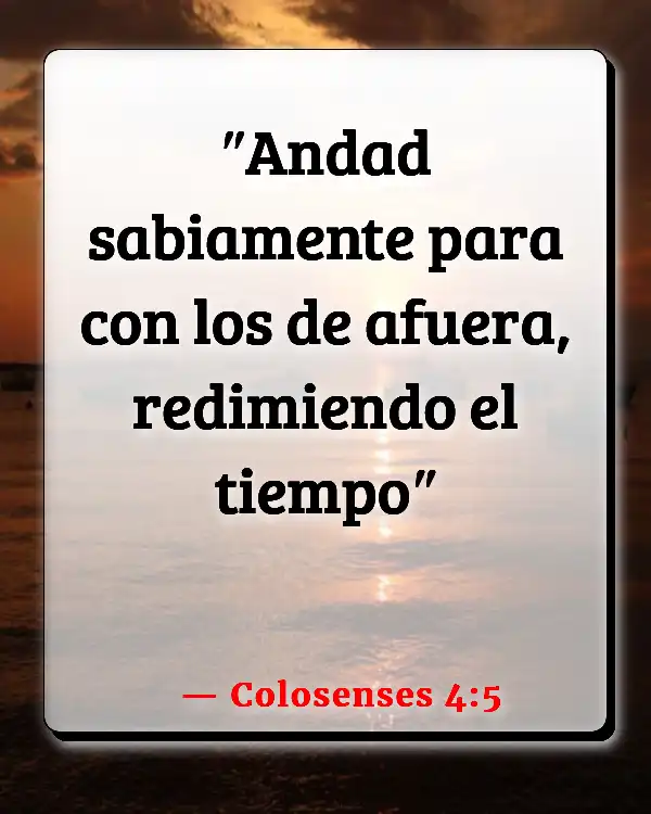 Versículos De La Biblia Sabiduría y conocimiento (Colosenses 4:5)