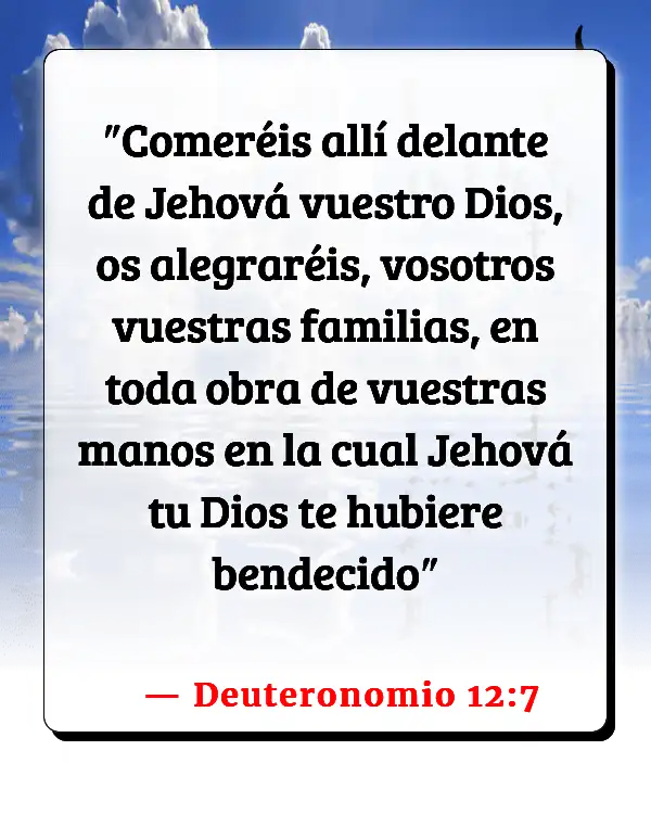 Versículos De La Biblia   	Anorexia nerviosa  (Deuteronomio 12:7)