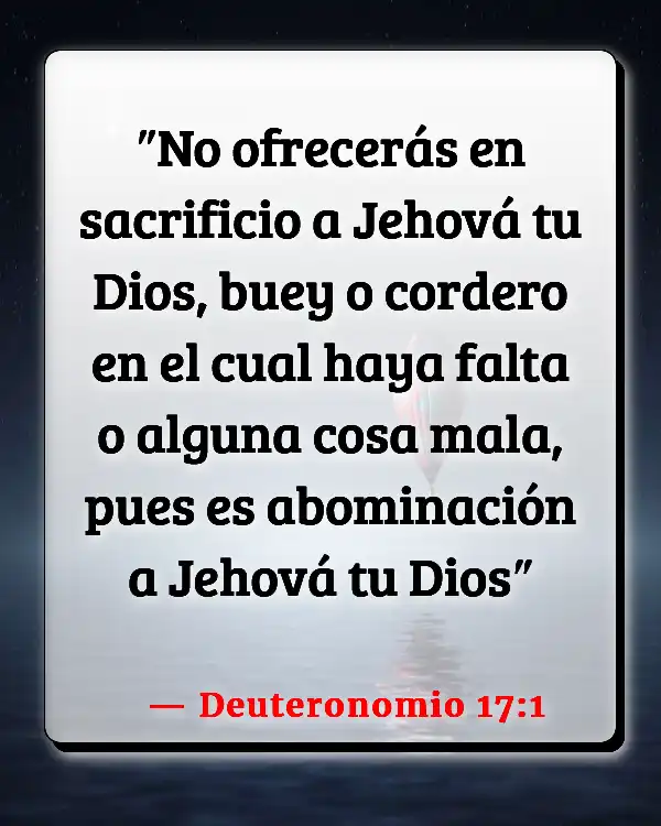 Versículos De La Biblia   	Abominación  (Deuteronomio 17:1)