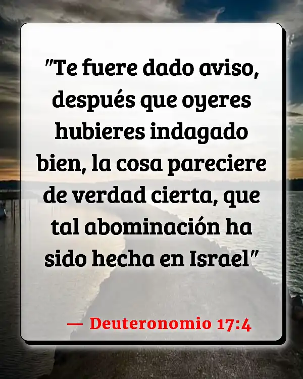 Versículos De La Biblia   	Abominación  (Deuteronomio 17:4)