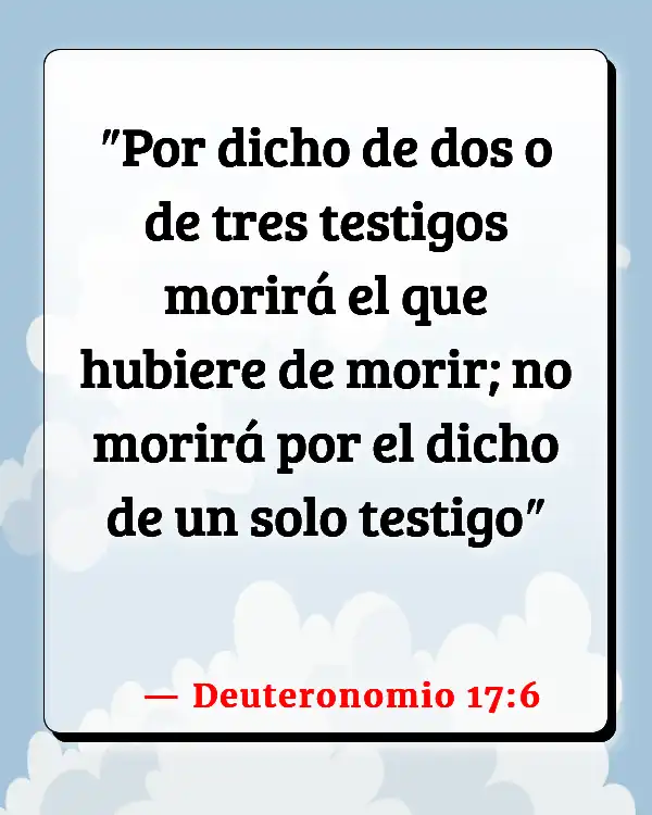 Versículos De La Biblia Asesinatos accidentales (Deuteronomio 17:6)