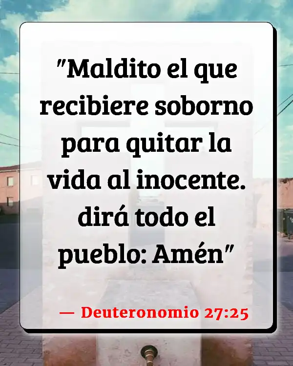 Versículos De La Biblia Aborto (Deuteronomio 27:25)