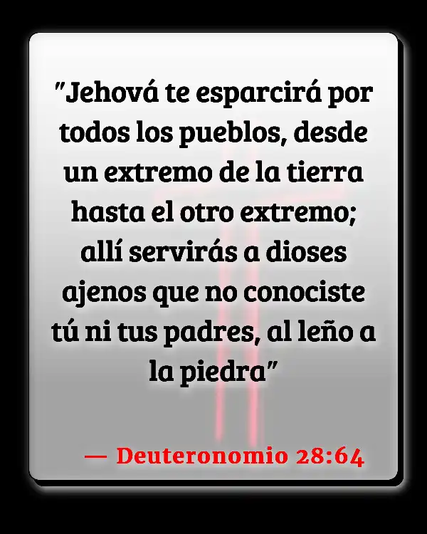 Versículos De La Biblia   	El Holocausto  (Deuteronomio 28:64)